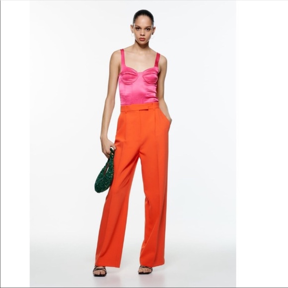 Last 🔥Zara wide leg menswear pants - Picture 14 of 16